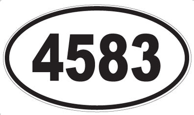 4583 - Oval Sticker