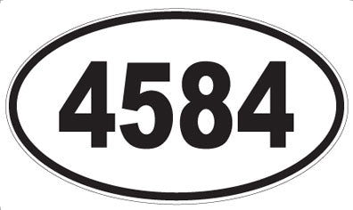 4584 - Oval Sticker