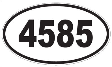 4585 - Oval Sticker