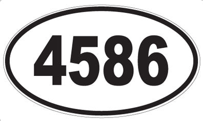 4586 - Oval Sticker