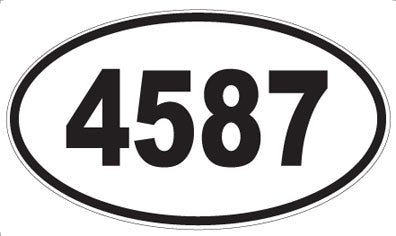 4587 - Oval Sticker