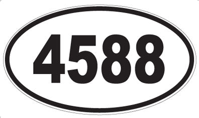 4588 - Oval Sticker