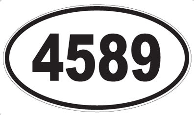 4589 - Oval Sticker