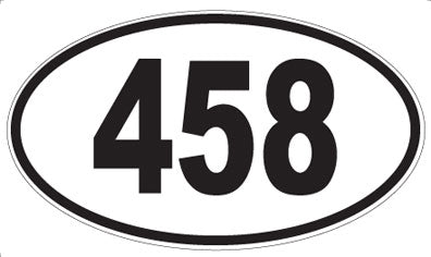 458 - Oval Sticker