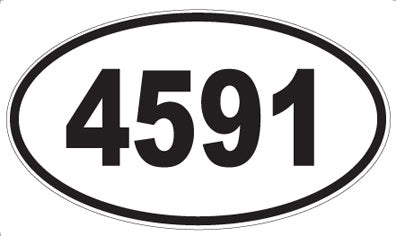 4591 - Oval Sticker