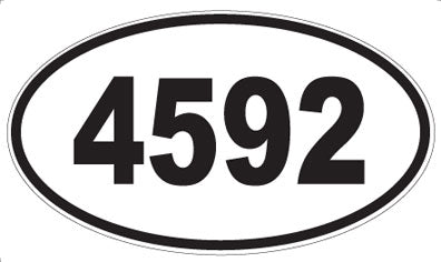 4592 - Oval Sticker