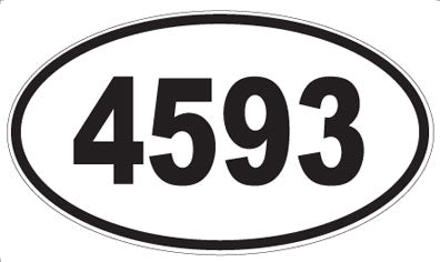 4593 - Oval Sticker