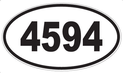 4594 - Oval Sticker