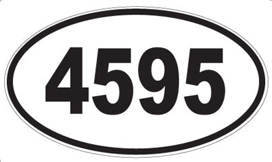 4595 - Oval Sticker