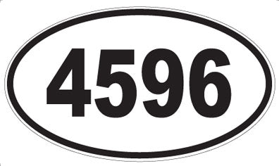 4596 - Oval Sticker