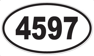 4597 - Oval Sticker