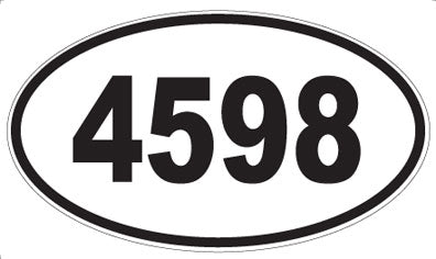 4598 - Oval Sticker