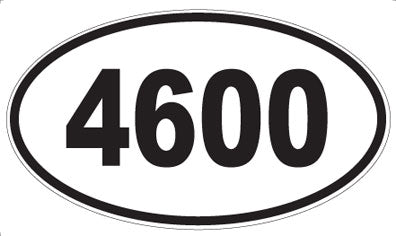 4600 - Oval Sticker