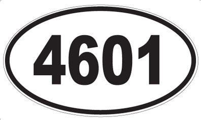4601 - Oval Sticker