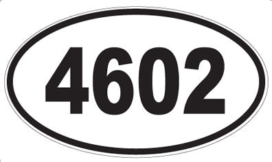 4602 - Oval Sticker
