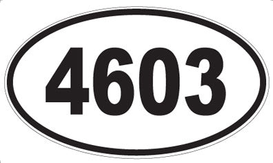 4603 - Oval Sticker