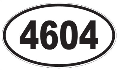 4604 - Oval Sticker