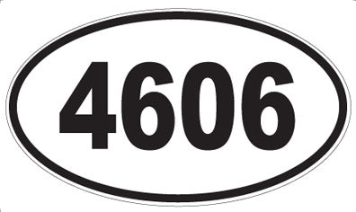 4606 - Oval Sticker