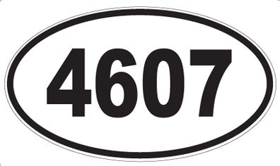 4607 - Oval Sticker
