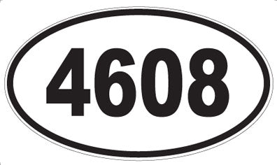 4608 - Oval Sticker
