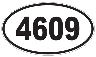 4609 - Oval Sticker