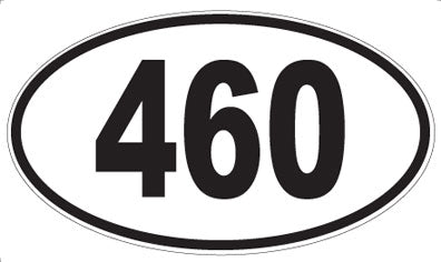 460 - Oval Sticker