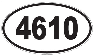 4610 - Oval Sticker