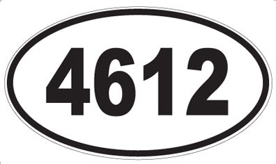4612 - Oval Sticker