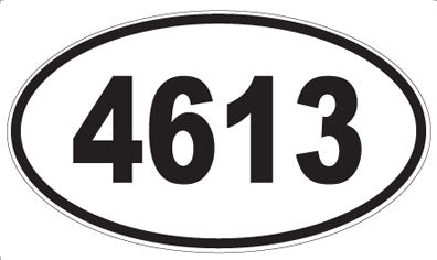 4613 - Oval Sticker