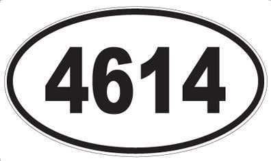 4614 - Oval Sticker