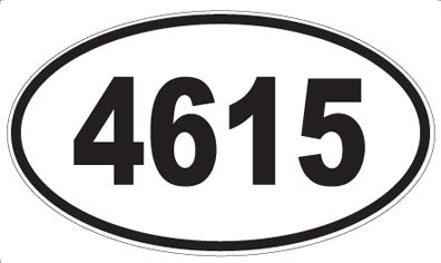 4615 - Oval Sticker