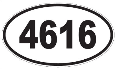 4616 - Oval Sticker