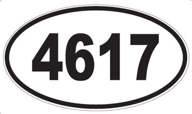 4617 - Oval Sticker