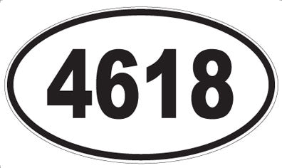 4618 - Oval Sticker
