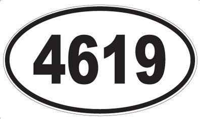 4619 - Oval Sticker