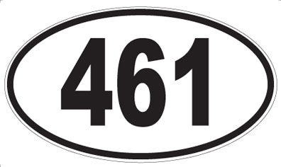 461 - Oval Sticker
