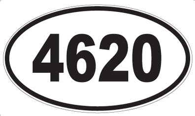 4620 - Oval Sticker