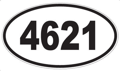 4621 - Oval Sticker