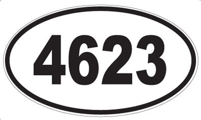 4623 - Oval Sticker