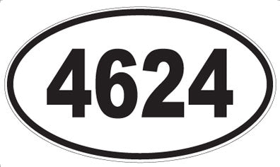 4624 - Oval Sticker