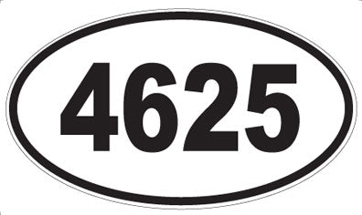 4625 - Oval Sticker