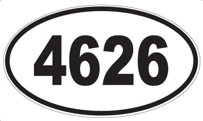 4626 - Oval Sticker