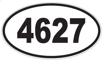 4627 - Oval Sticker