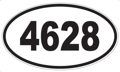 4628 - Oval Sticker