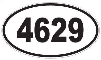 4629 - Oval Sticker
