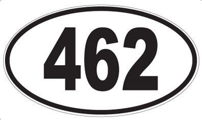 462 - Oval Sticker