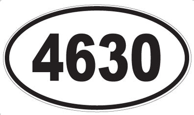 4630 - Oval Sticker