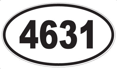 4631 - Oval Sticker