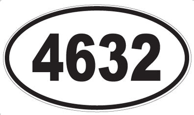 4632 - Oval Sticker