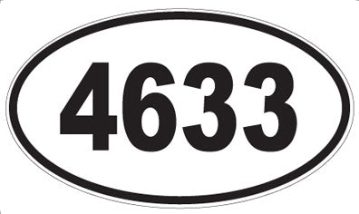 4633 - Oval Sticker